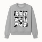 Halloween Tooth Design with Cats - Cute and Spooky Dental Art for Kids, Stickers, Apparel, and Home Decor - Sweatshirt 1758250150519.jpg