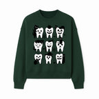 Halloween Tooth Design with Cats - Cute and Spooky Dental Art for Kids, Stickers, Apparel, and Home Decor - Sweatshirt 1758250150995.jpg