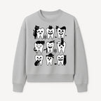 Halloween Tooth Design with Cats - Cute and Spooky Dental Art for Kids, Stickers, Apparel, and Home Decor - Sweatshirt 1758250151171.jpg