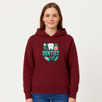 Cute Dentist Tooth Graphic with Tools, Floral Elements | Perfect for Dental Office Decor or Gifts | Fun Emotions in Dentistry Design - Hoodie 1758250151178.jpg