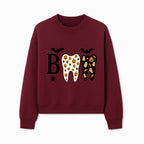 Halloween Tooth Decor: Spooky Pumpkin & Ghost Patterns, Fun Dental Theme, Perfect for Trick-or-Treat Celebrations and Parties - Sweatshirt 1758250151201.jpg