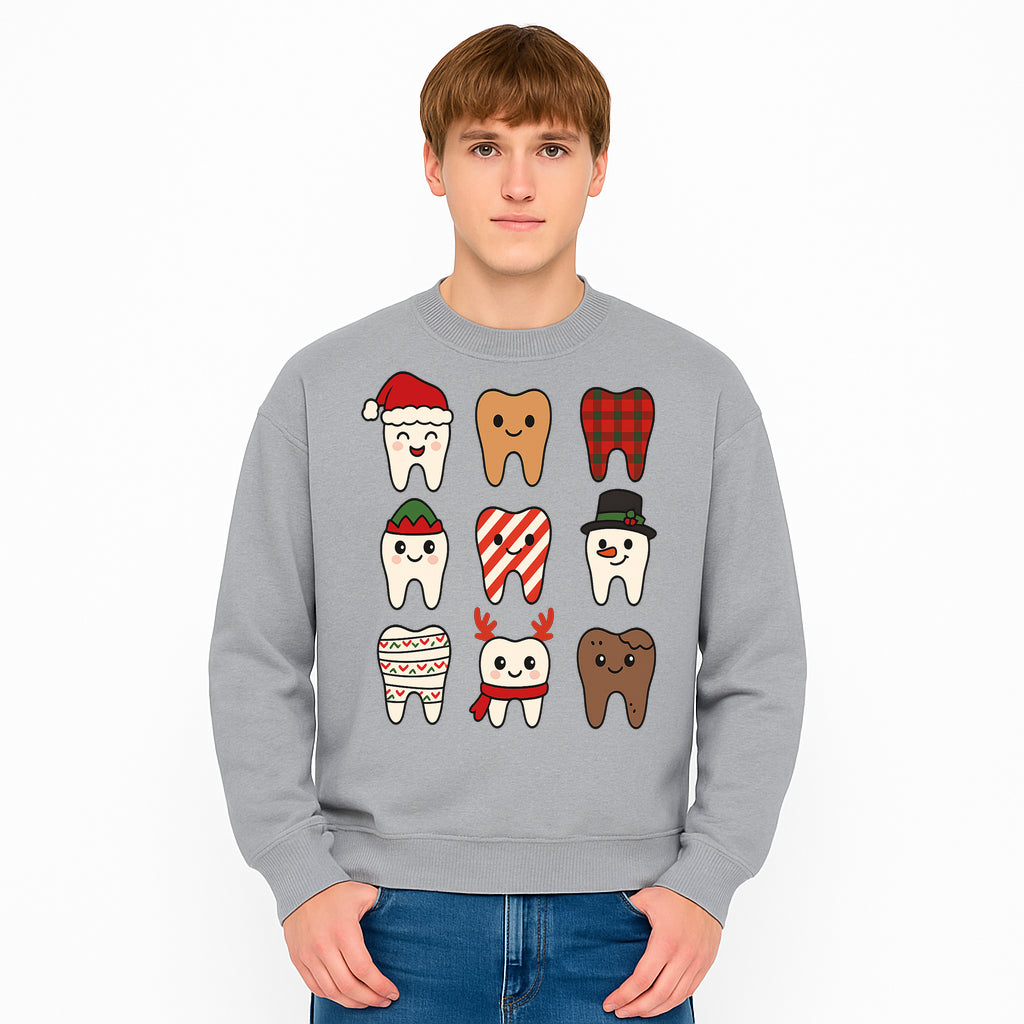 Cute Holiday Tooth Characters Stickers - Festive Dental Decorations for Christmas Cheer, Kid's Parties, and Holiday Crafts - Sweatshirt 1758250151531.jpg