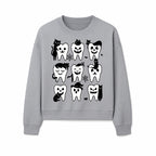 Halloween Tooth Design with Cats - Cute and Spooky Dental Art for Kids, Stickers, Apparel, and Home Decor - Sweatshirt 1758250152100.jpg