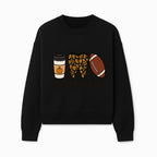 Tis the Season Fall Decor: Pumpkin Coffee, Leafy Tooth, Football Theme Gift for Dental Hygiene, Autumn Collection - Sweatshirt 1758250152207.jpg