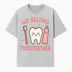 Cute Tooth and Brush Graphic Tee - We Belong Toothgther Design for Kids, Dentist Gifts, Fun Dental Care Apparel - T-shirt 1758250152273.jpg