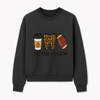 Tis the Season Fall Decor: Pumpkin Coffee, Leafy Tooth, Football Theme Gift for Dental Hygiene, Autumn Collection - Sweatshirt 1758250152342.jpg