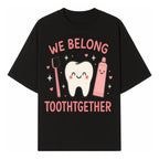 Cute Tooth and Brush Graphic Tee - We Belong Toothgther Design for Kids, Dentist Gifts, Fun Dental Care Apparel - T-shirt 1758250152448.jpg