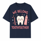Cute Tooth and Brush Graphic Tee - We Belong Toothgther Design for Kids, Dentist Gifts, Fun Dental Care Apparel - T-shirt 1758250153588.jpg