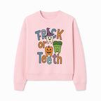 Halloween Trick or Teeth Kids' T-Shirt | Cute Tooth, Pumpkin, and Monster Design | Fun Halloween Apparel - Sweatshirt 1758250154978.jpg