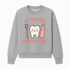 Cute Tooth and Brush Graphic Tee - We Belong Toothgther Design for Kids, Dentist Gifts, Fun Dental Care Apparel - Sweatshirt 1758250155478.jpg