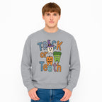 Halloween Trick or Teeth Kids' T-Shirt | Cute Tooth, Pumpkin, and Monster Design | Fun Halloween Apparel - Sweatshirt 1758250156918.jpg