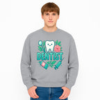 Cute Dentist Tooth Graphic with Tools, Floral Elements | Perfect for Dental Office Decor or Gifts | Fun Emotions in Dentistry Design - Sweatshirt 1758250157301.jpg