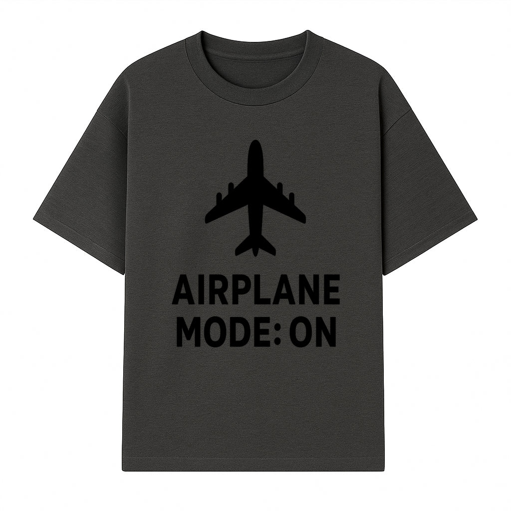 Airplane Mode On Graphic Tee, Travel Shirt, Aviation Lover Gift, Cool Airplane Design, Casual Outfit, Unisex Apparel - T-shirt 1758254649357.jpg