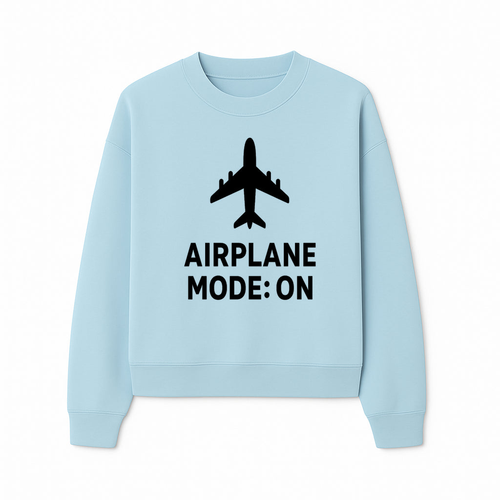 Airplane Mode On Graphic Tee, Travel Shirt, Aviation Lover Gift, Cool Airplane Design, Casual Outfit, Unisex Apparel - Sweatshirt 1758254653264.jpg