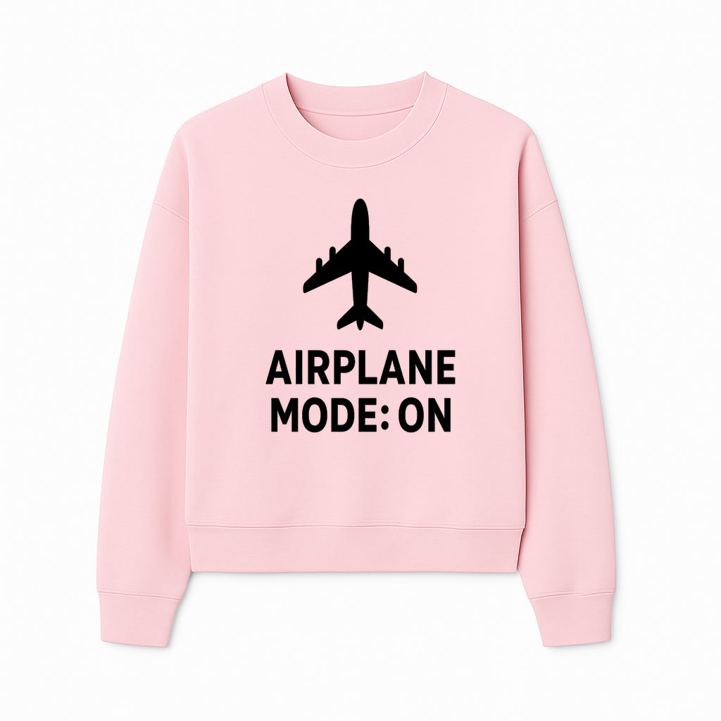 Airplane Mode On Graphic Tee, Travel Shirt, Aviation Lover Gift, Cool Airplane Design, Casual Outfit, Unisex Apparel - Sweatshirt 1758254653419.jpg