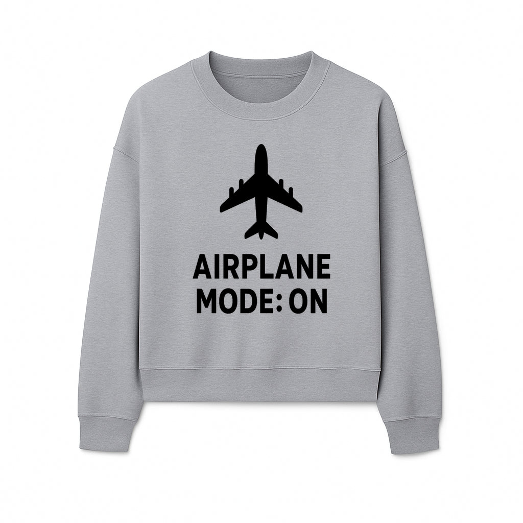 Airplane Mode On Graphic Tee, Travel Shirt, Aviation Lover Gift, Cool Airplane Design, Casual Outfit, Unisex Apparel - Sweatshirt 1758254654020.jpg