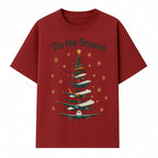 'Tis the Season Airplane Christmas Tree Graphic Tee - Holiday Travel Shirt for Pilots and Aviation Enthusiasts - T-shirt 1758254654881.jpg