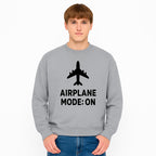 Airplane Mode On Graphic Tee, Travel Shirt, Aviation Lover Gift, Cool Airplane Design, Casual Outfit, Unisex Apparel - Sweatshirt 1758254655393.jpg