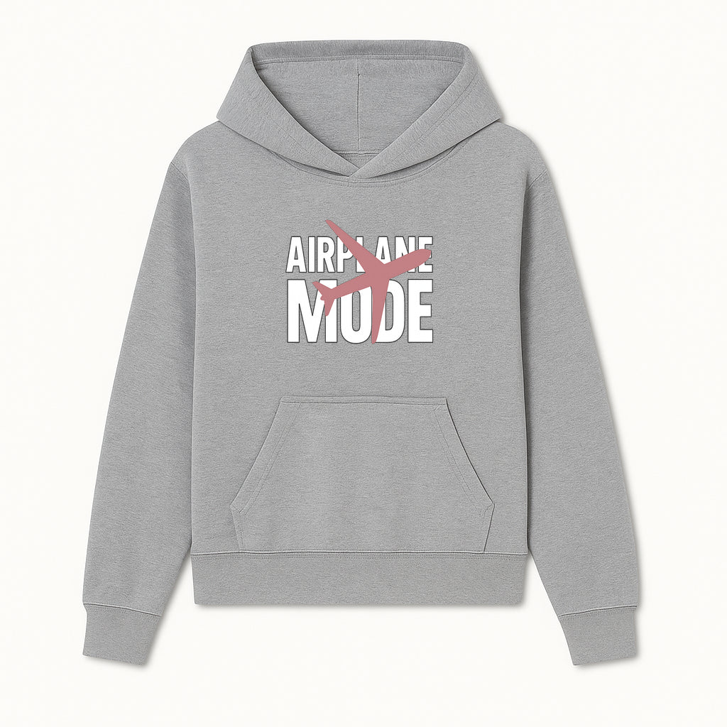 Airplane Mode Graphic Tee, Travel Lover Shirt, Casual Wear, Unique Gift for Travelers, Plane Design, Fun Travel Apparel - Hoodie 1758254661485.jpg
