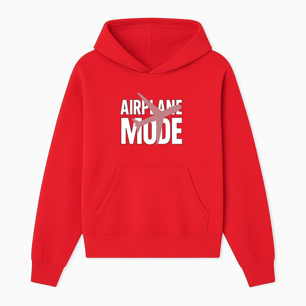 Airplane Mode Graphic Tee, Travel Lover Shirt, Casual Wear, Unique Gift for Travelers, Plane Design, Fun Travel Apparel - Hoodie 1758254662356.jpg