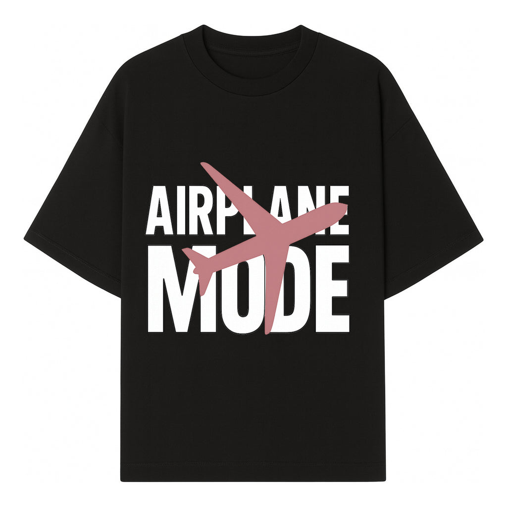 Airplane Mode Graphic Tee, Travel Lover Shirt, Casual Wear, Unique Gift for Travelers, Plane Design, Fun Travel Apparel - T-shirt 1758254664278.jpg