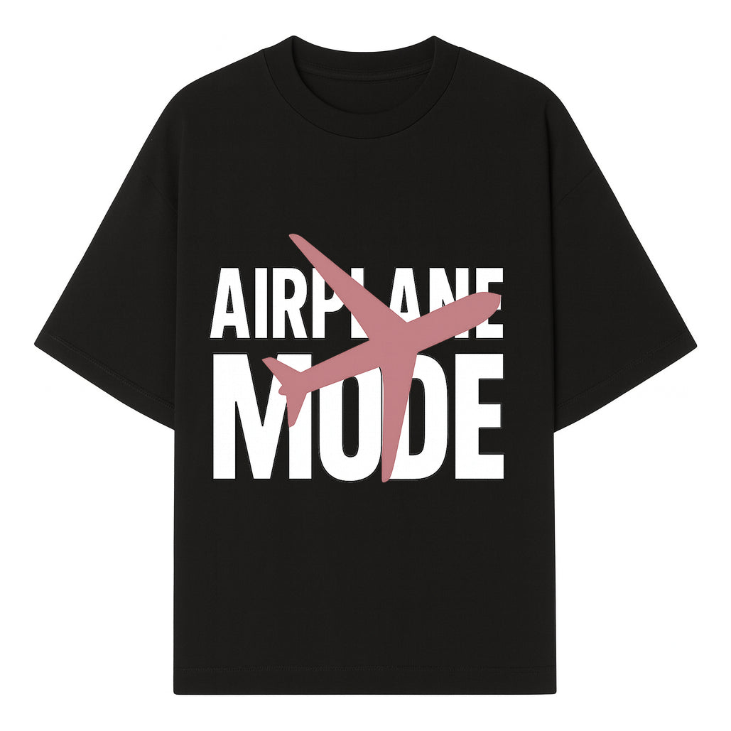 Airplane Mode Graphic Tee, Travel Lover Shirt, Casual Wear, Unique Gift for Travelers, Plane Design, Fun Travel Apparel - T-shirt 1758254664278.jpg