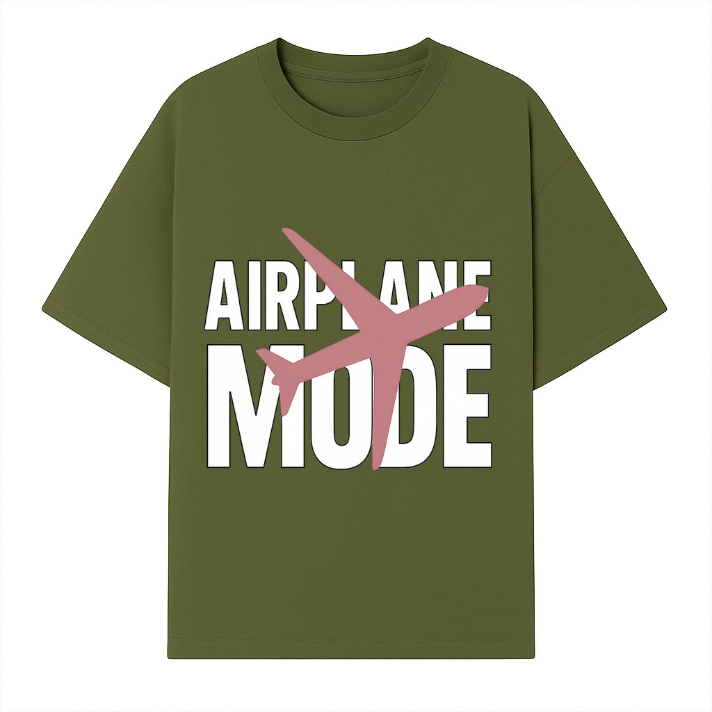 Airplane Mode Graphic Tee, Travel Lover Shirt, Casual Wear, Unique Gift for Travelers, Plane Design, Fun Travel Apparel - T-shirt 1758254664646.jpg