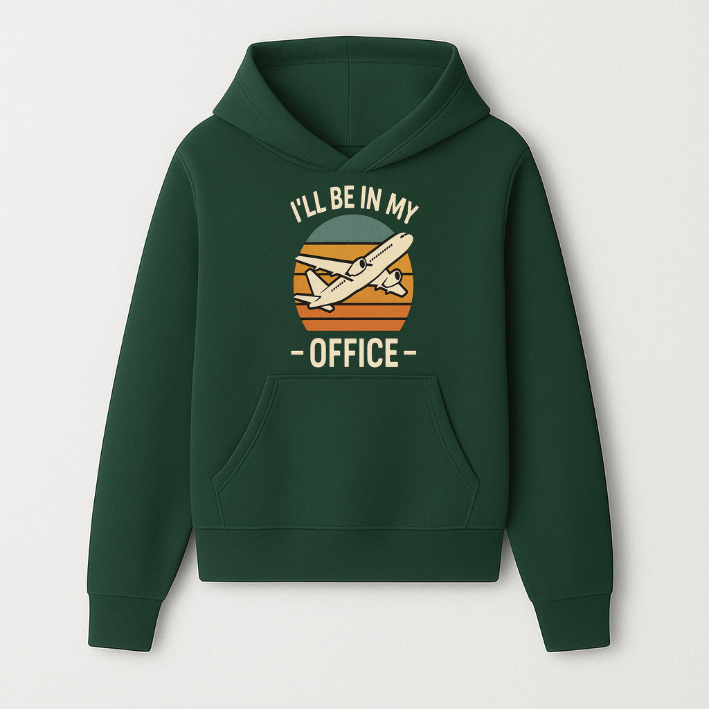 Airplane Office Humor T-Shirt - I'll Be In My Office - Travel Lover Gift - Retro Vintage Air Travel Design - Funny Work Tee - Hoodie 1758254664688.jpg