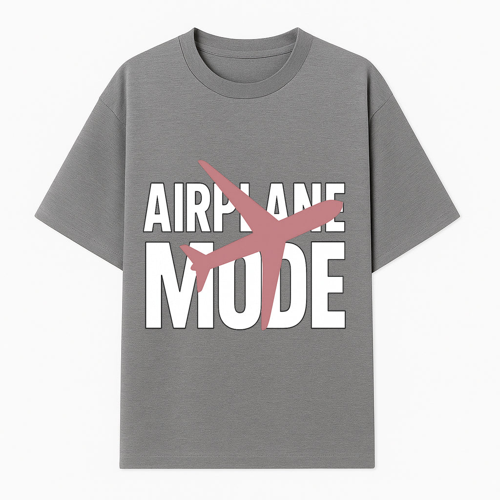 Airplane Mode Graphic Tee, Travel Lover Shirt, Casual Wear, Unique Gift for Travelers, Plane Design, Fun Travel Apparel - T-shirt 1758254664808.jpg