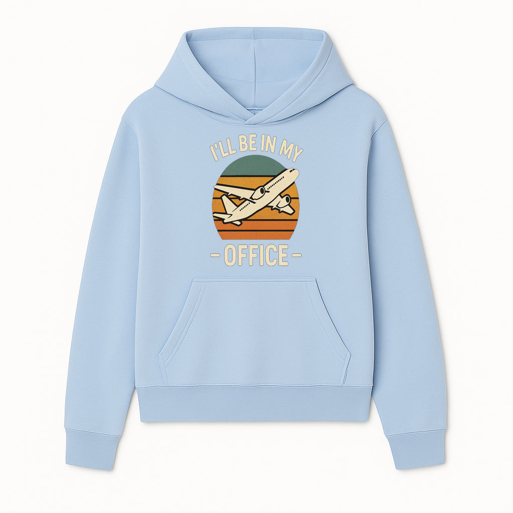 Airplane Office Humor T-Shirt - I'll Be In My Office - Travel Lover Gift - Retro Vintage Air Travel Design - Funny Work Tee - Hoodie 1758254665006.jpg