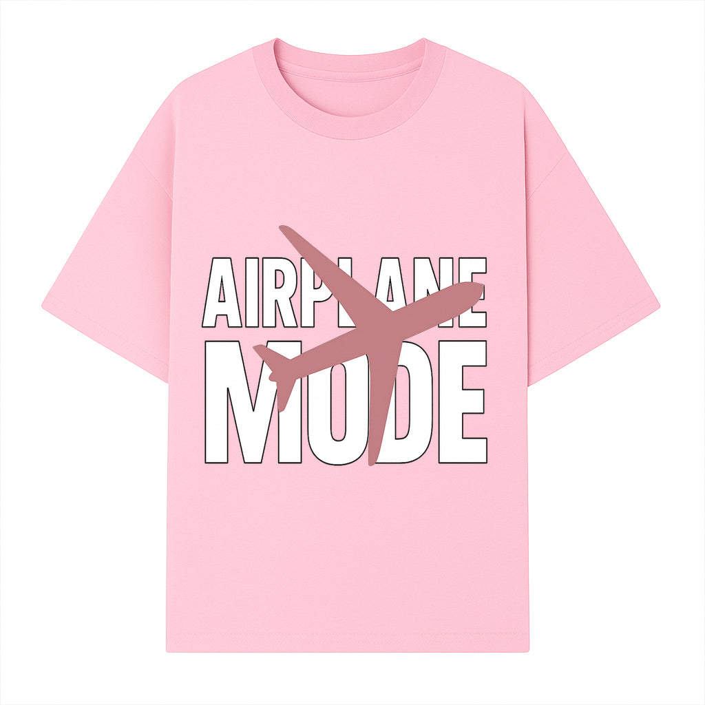 Airplane Mode Graphic Tee, Travel Lover Shirt, Casual Wear, Unique Gift for Travelers, Plane Design, Fun Travel Apparel - T-shirt 1758254665148.jpg