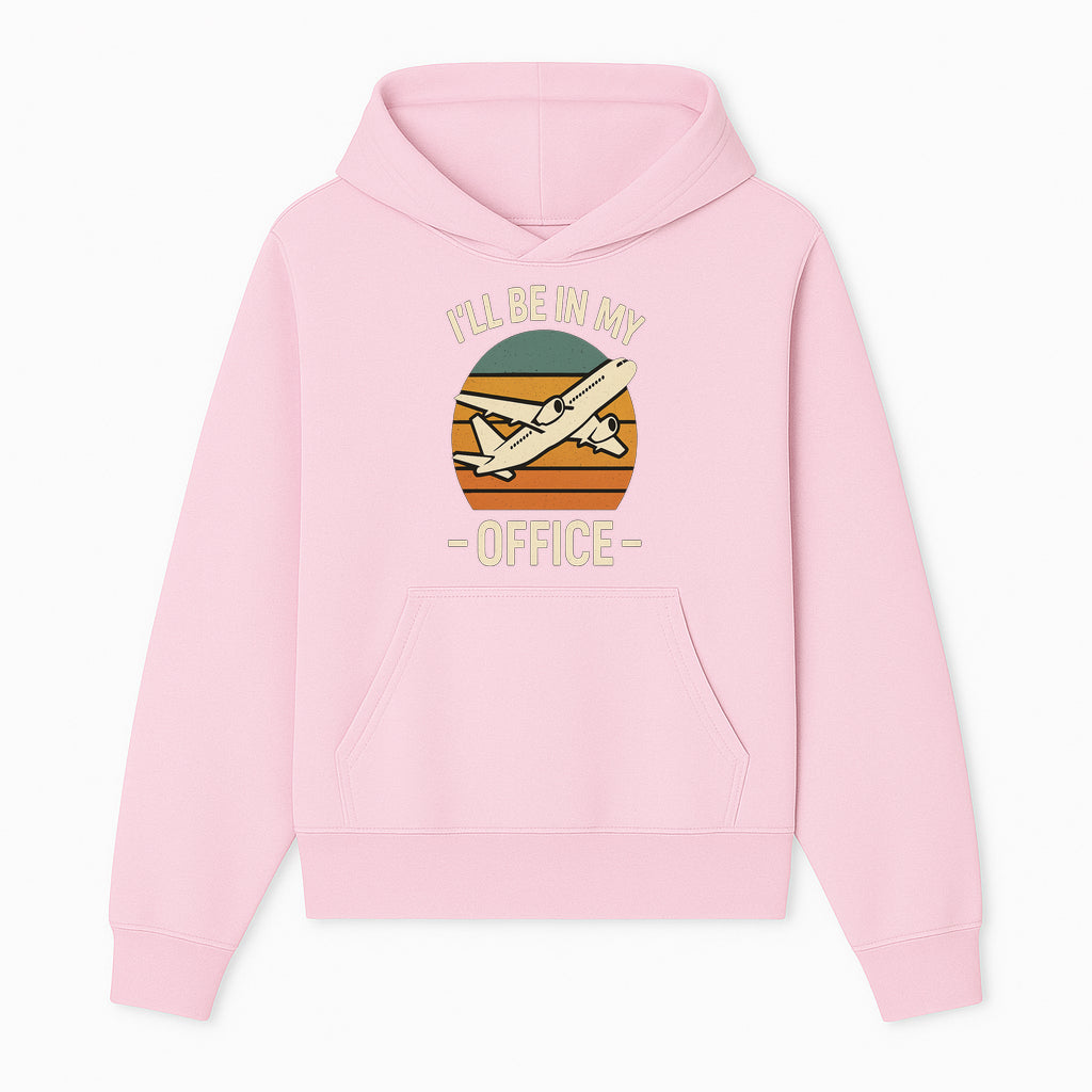 Airplane Office Humor T-Shirt - I'll Be In My Office - Travel Lover Gift - Retro Vintage Air Travel Design - Funny Work Tee - Hoodie 1758254665159.jpg