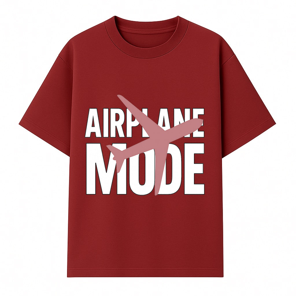 Airplane Mode Graphic Tee, Travel Lover Shirt, Casual Wear, Unique Gift for Travelers, Plane Design, Fun Travel Apparel - T-shirt 1758254665280.jpg