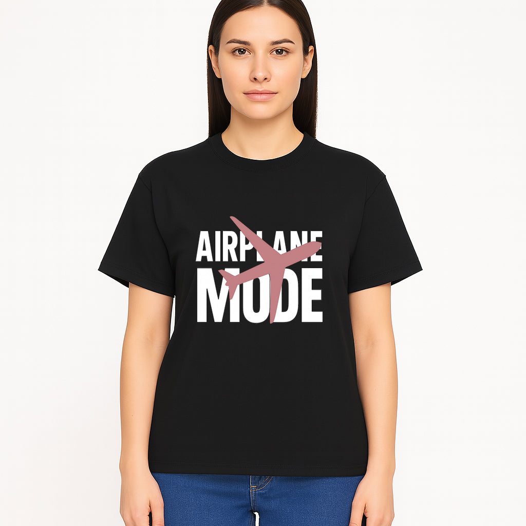 Airplane Mode Graphic Tee, Travel Lover Shirt, Casual Wear, Unique Gift for Travelers, Plane Design, Fun Travel Apparel - T-shirt 1758254667210.jpg