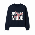 Airplane Mode Graphic Tee, Travel Lover Shirt, Casual Wear, Unique Gift for Travelers, Plane Design, Fun Travel Apparel - Sweatshirt 1758254668655.jpg