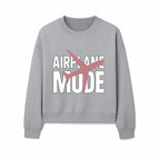 Airplane Mode Graphic Tee, Travel Lover Shirt, Casual Wear, Unique Gift for Travelers, Plane Design, Fun Travel Apparel - Sweatshirt 1758254669040.jpg
