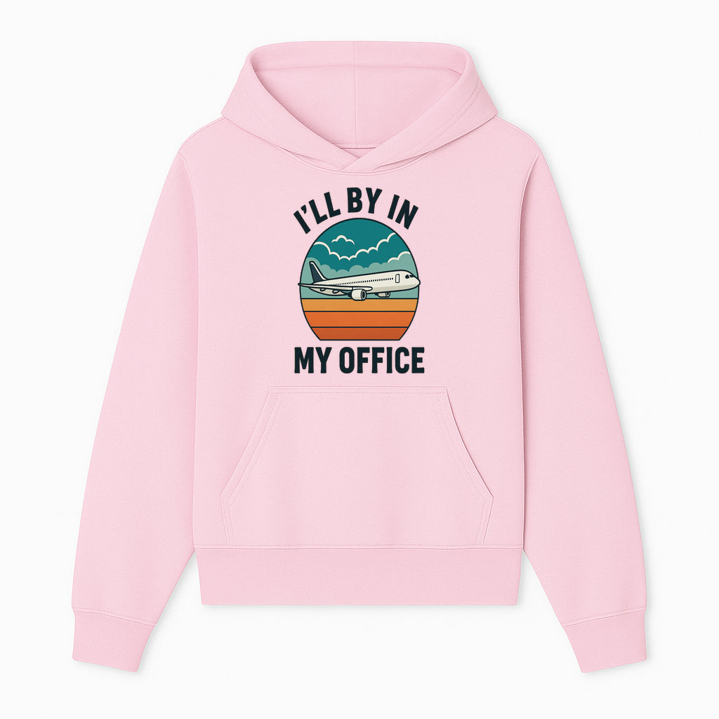 Airplane Graphic Tee - I'll Be In My Office Travel Shirt for Adventure Lovers, Aviation Enthusiasts, Gift Idea for Travelers - Hoodie 1758254671119.jpg