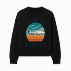 Airplane Graphic Tee - I'll Be In My Office Travel Shirt for Adventure Lovers, Aviation Enthusiasts, Gift Idea for Travelers - Sweatshirt 1758254677041.jpg