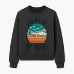 Airplane Graphic Tee - I'll Be In My Office Travel Shirt for Adventure Lovers, Aviation Enthusiasts, Gift Idea for Travelers - Sweatshirt 1758254677178.jpg
