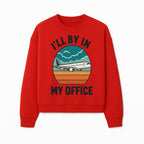 Airplane Graphic Tee - I'll Be In My Office Travel Shirt for Adventure Lovers, Aviation Enthusiasts, Gift Idea for Travelers - Sweatshirt 1758254678316.jpg
