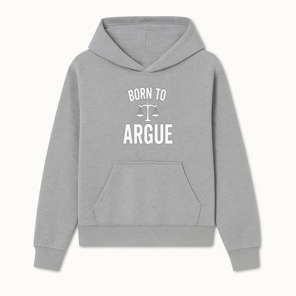 Born to Argue T-Shirt with Scales of Justice | Lawyer Gift | Debate Lover Apparel | Legal Profession Humor - Hoodie 1758263705774.jpg
