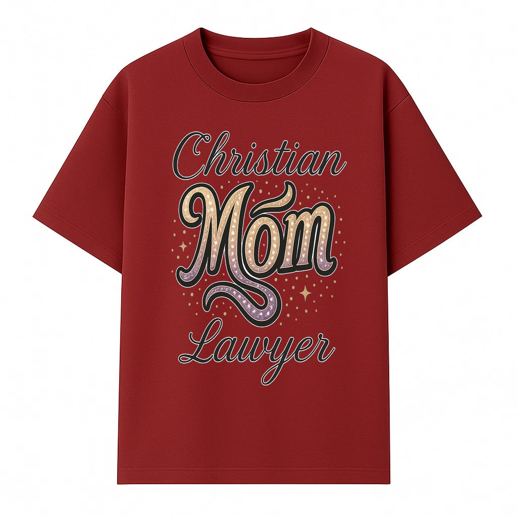 Christian Mom Lawyer Graphic Tee - Unique Design for Attorneys and Mothers - Perfect Gift for Legal Professionals - T-shirt 1758263710011.jpg