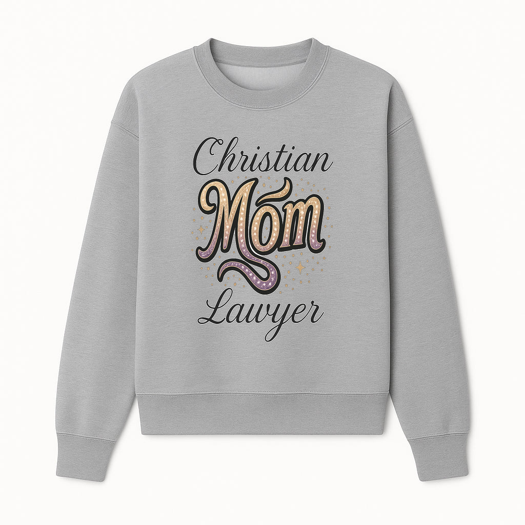 Christian Mom Lawyer Graphic Tee - Unique Design for Attorneys and Mothers - Perfect Gift for Legal Professionals - Sweatshirt 1758263712162.jpg