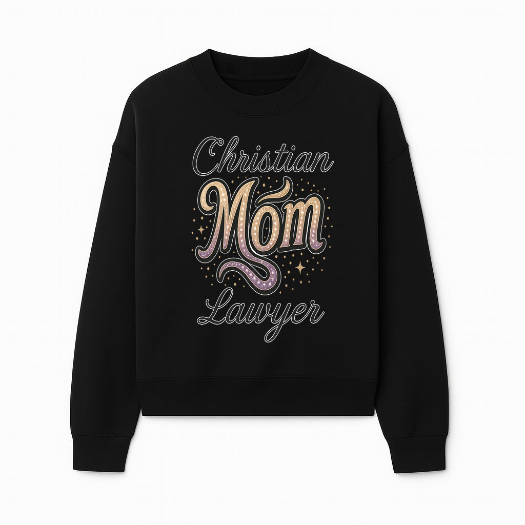 Christian Mom Lawyer Graphic Tee - Unique Design for Attorneys and Mothers - Perfect Gift for Legal Professionals - Sweatshirt 1758263712323.jpg