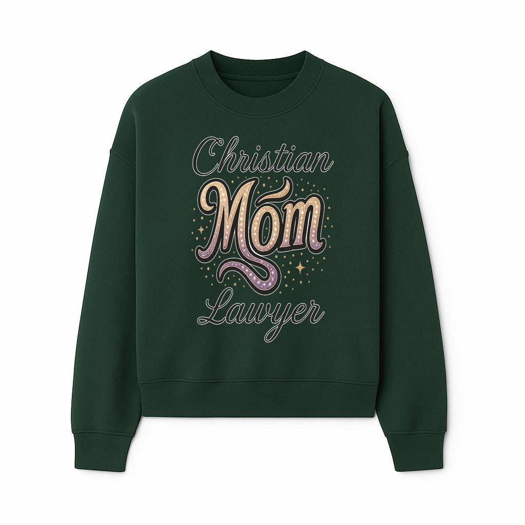 Christian Mom Lawyer Graphic Tee - Unique Design for Attorneys and Mothers - Perfect Gift for Legal Professionals - Sweatshirt 1758263712649.jpg