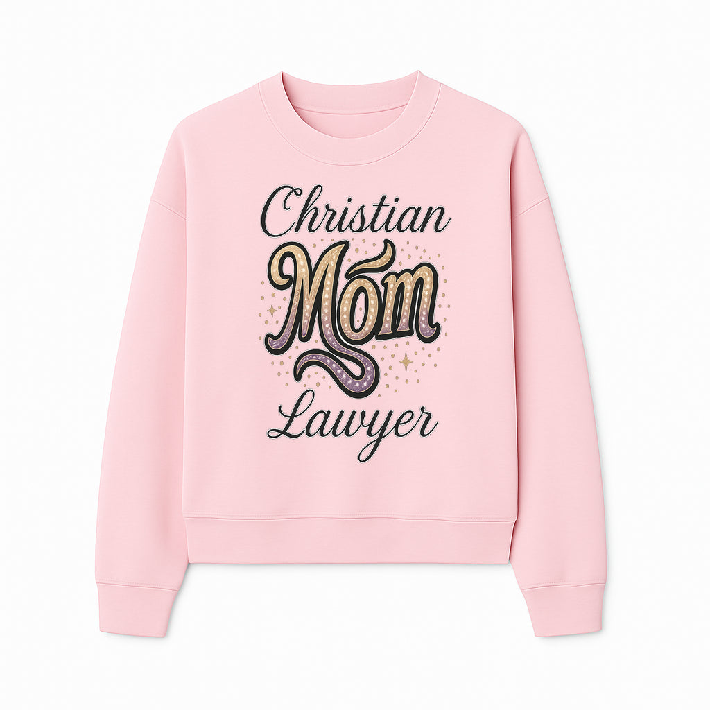 Christian Mom Lawyer Graphic Tee - Unique Design for Attorneys and Mothers - Perfect Gift for Legal Professionals - Sweatshirt 1758263713138.jpg