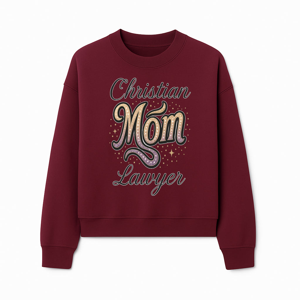 Christian Mom Lawyer Graphic Tee - Unique Design for Attorneys and Mothers - Perfect Gift for Legal Professionals - Sweatshirt 1758263713287.jpg