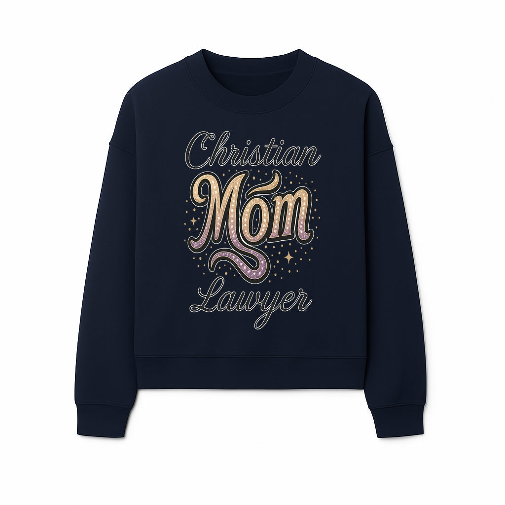 Christian Mom Lawyer Graphic Tee - Unique Design for Attorneys and Mothers - Perfect Gift for Legal Professionals - Sweatshirt 1758263713437.jpg