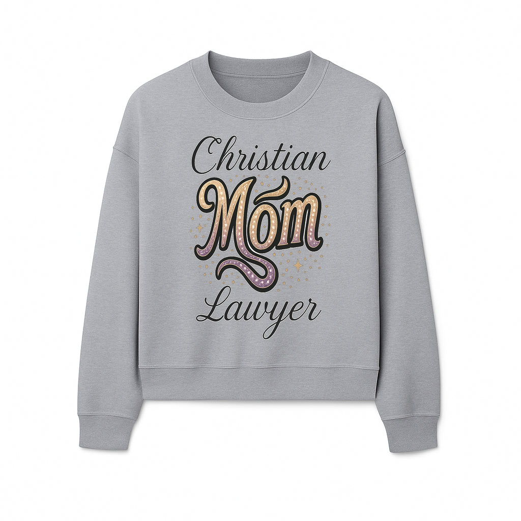 Christian Mom Lawyer Graphic Tee - Unique Design for Attorneys and Mothers - Perfect Gift for Legal Professionals - Sweatshirt 1758263713715.jpg