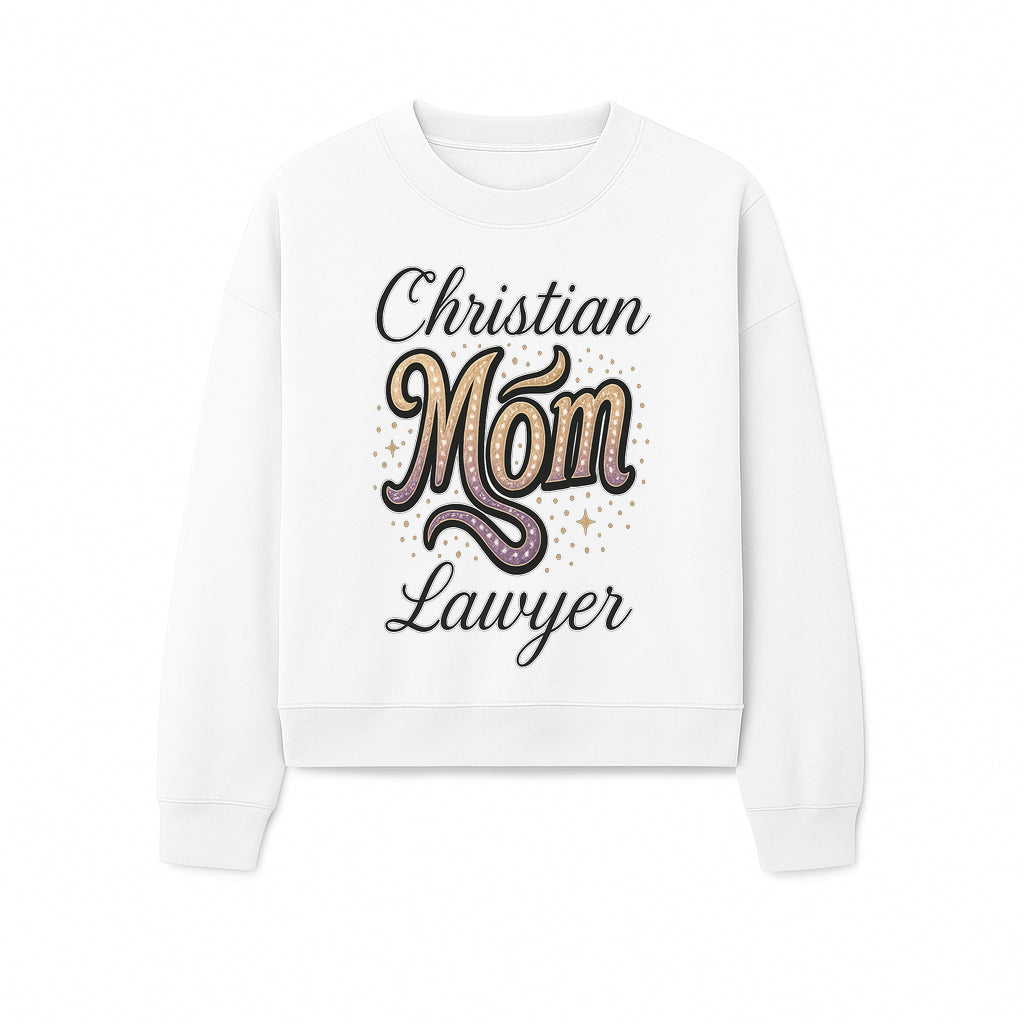 Christian Mom Lawyer Graphic Tee - Unique Design for Attorneys and Mothers - Perfect Gift for Legal Professionals - Sweatshirt 1758263713882.jpg